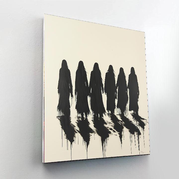 Banksy Inspired Courage In Shadows  DIY Paint By Numbers