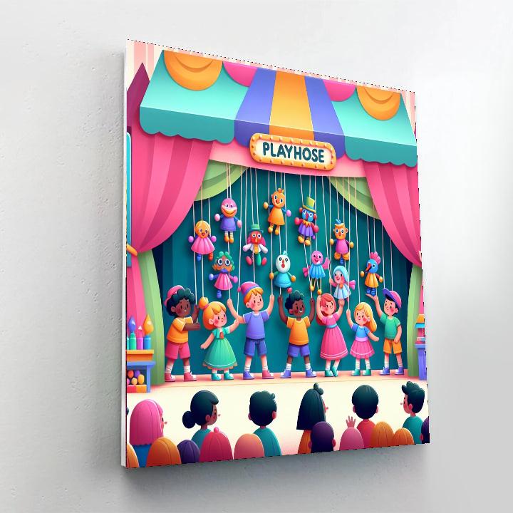 Puppet Playhouse Paint By Color