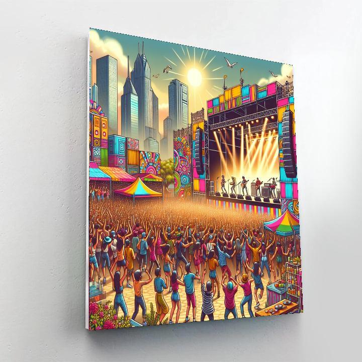 Lollapalooza Festival Paint By Number