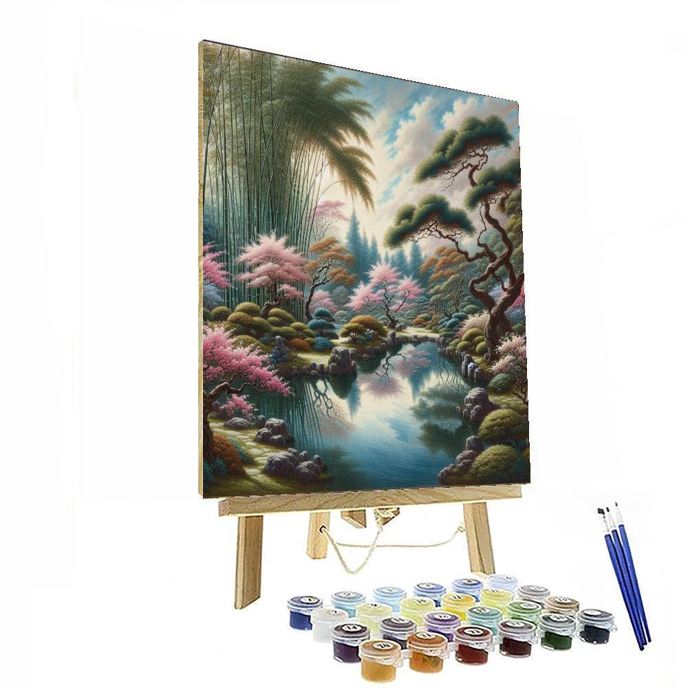 Eastern Tranquil Oasis Numbered Painting Kits
