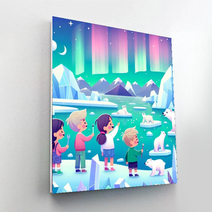 Glimmering Glacial Glimpse Numbered Painting Kits