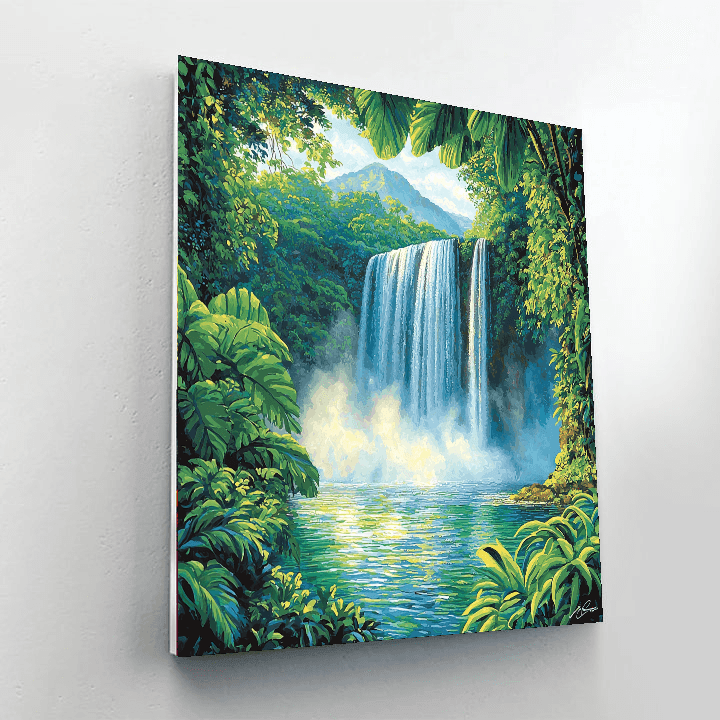 La Fortuna Waterfall Paint By Numbers Kits