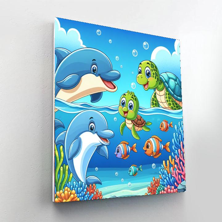 Giggling Ocean Adventure Numbered Painting Kits