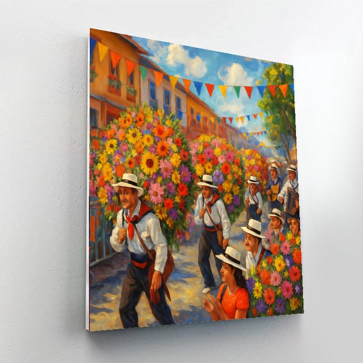 The International Flower Festival - Colombia DIY Paint By Numbers