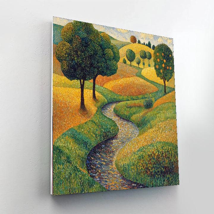 Georges Seurat Inspired Nature's Rhythms  Numbered Painting Kits