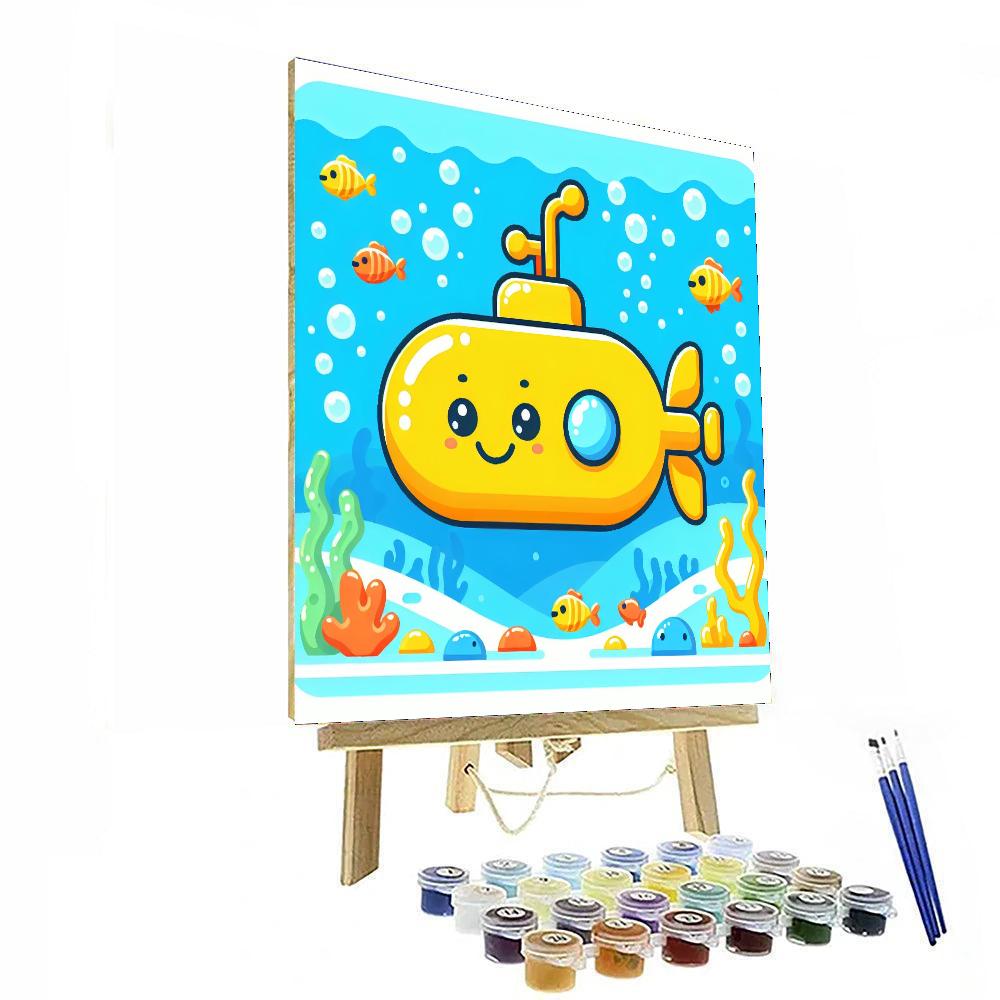 Sailing Submarine Paint By Color