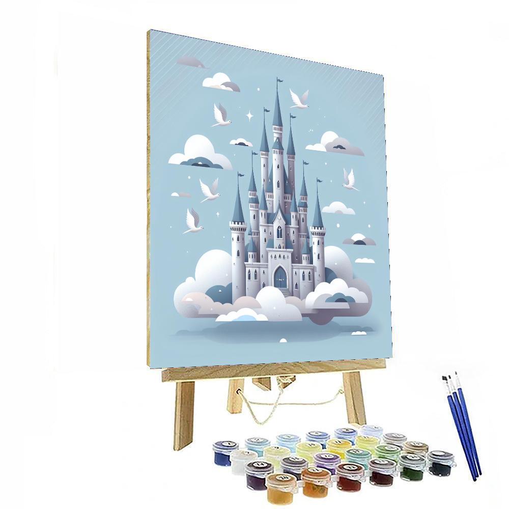 Floating Cloud Castle Number Painting