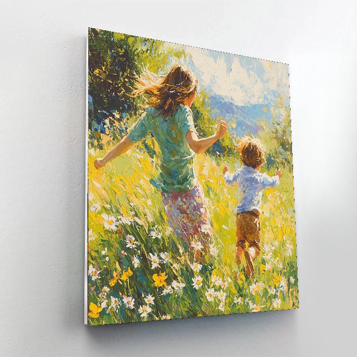Playful Joy In The Meadows Paint By Number