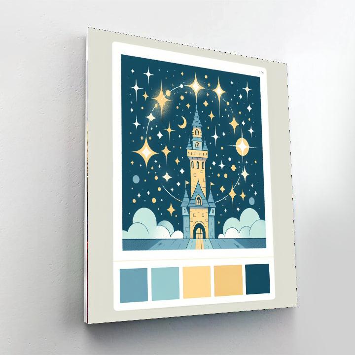 Twinkling Twinkle Tower Number Painting