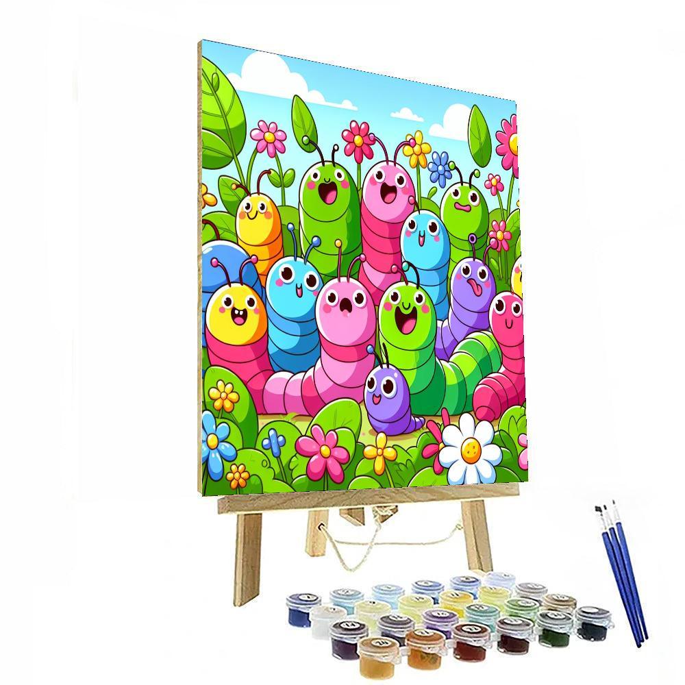 Wacky Worms Numbered Painting Kits