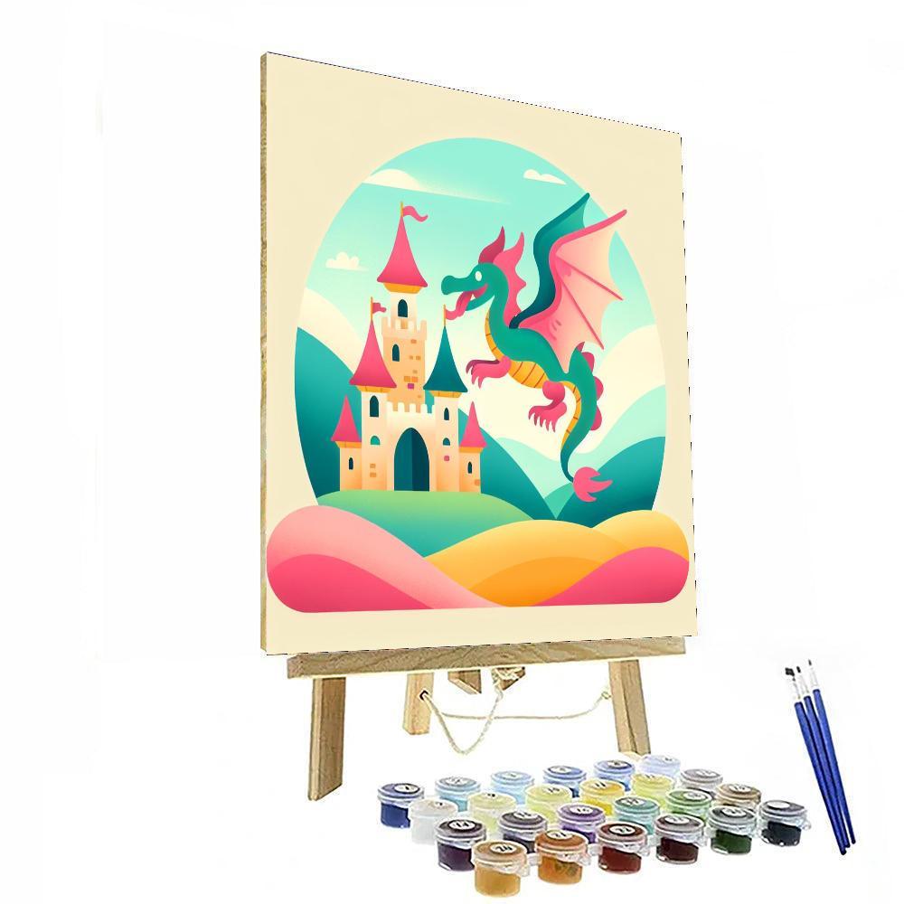 Fairytale Dragon Dreams Painting Number Kit