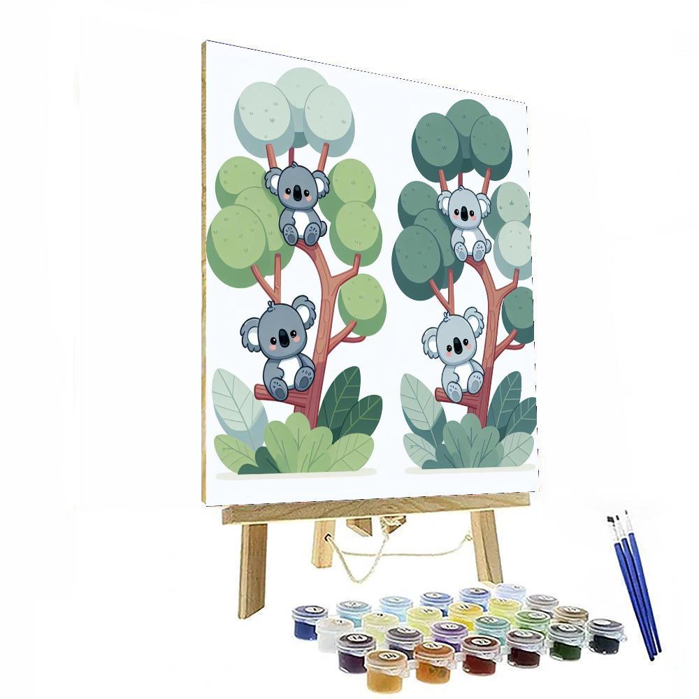 Cute Koalas Numbered Painting Kits