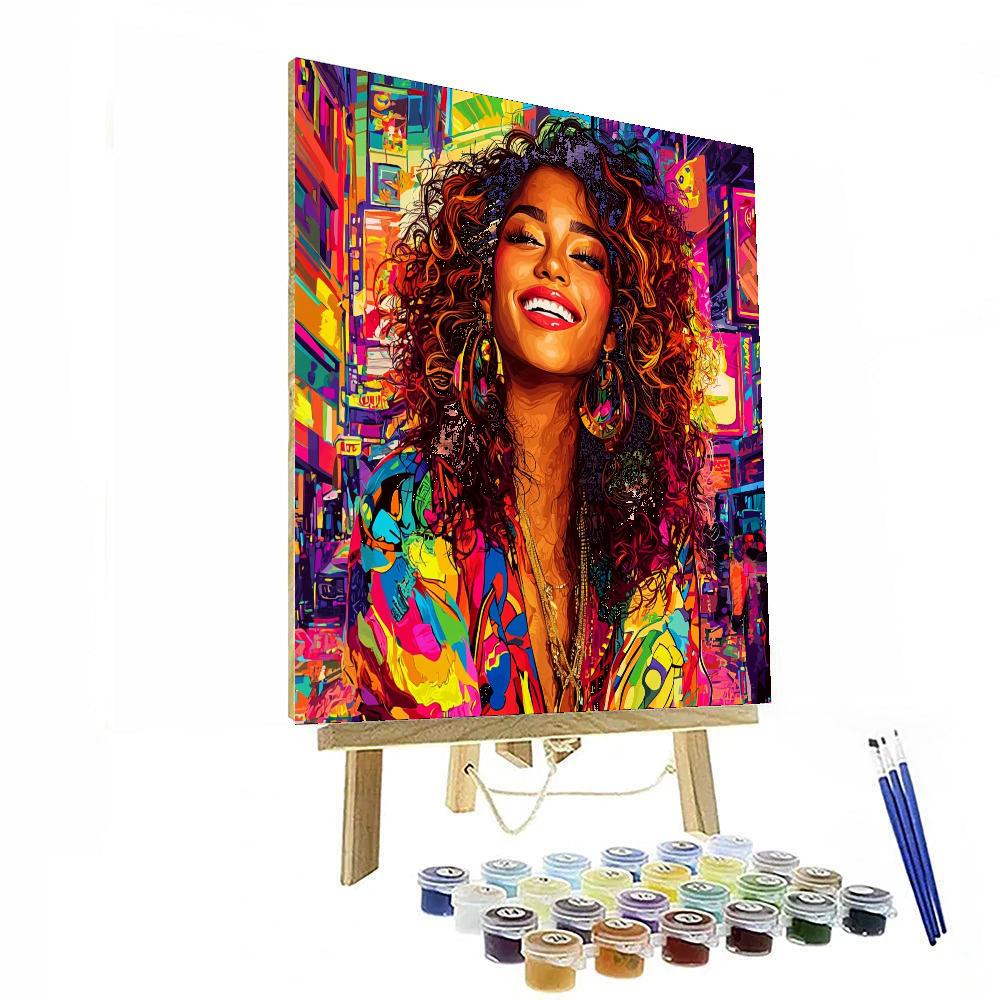 Zendaya: The Rising Star Shining Bright Painting Number Kit