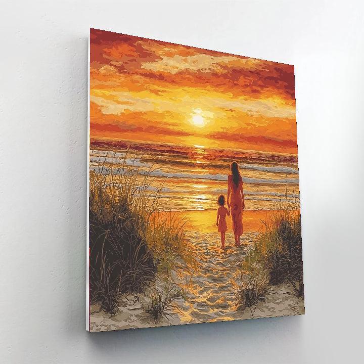 Sunset Silhouettes DIY Paint By Numbers
