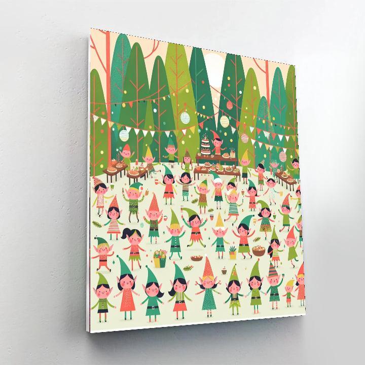 Enchanting Elf Celebration Paint By Color