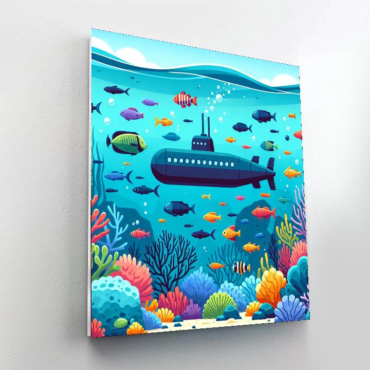 Underwater Discovery Voyage Painting Number Kit