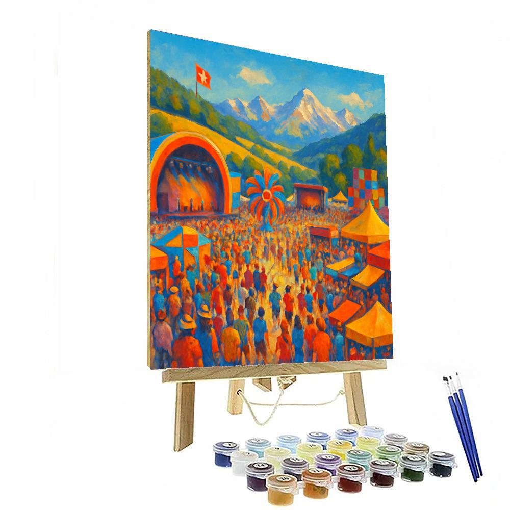 Paléo Festival - Switzerland Painting By Numbers Kit