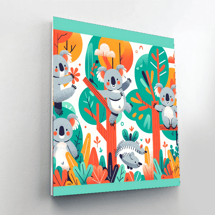 Kooky Koala Kapers Number Painting