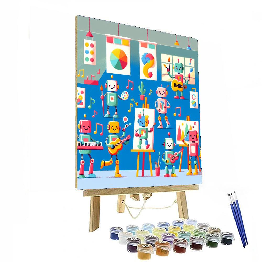 Creative Robot Art Numbered Painting Kits