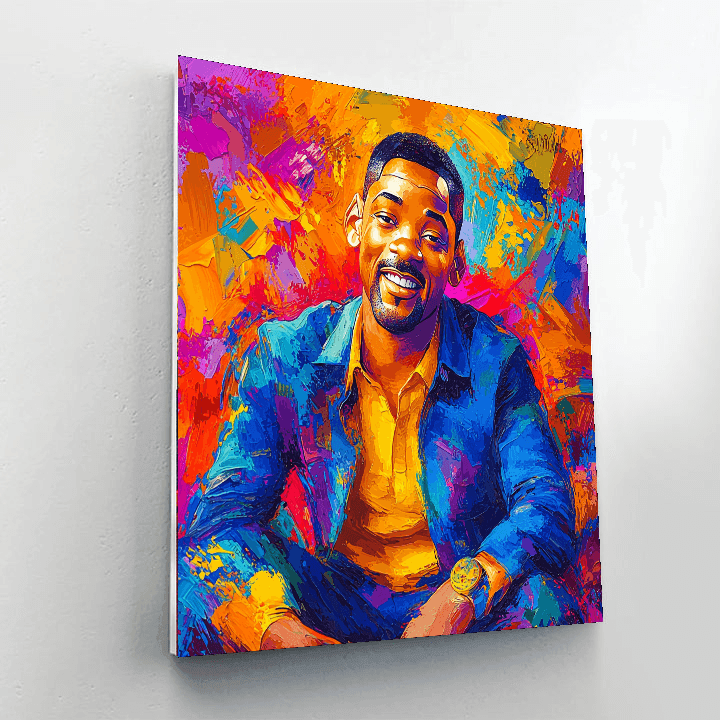 Will Smith: The Unstoppable Pursuit Of Happiness Paint By Color