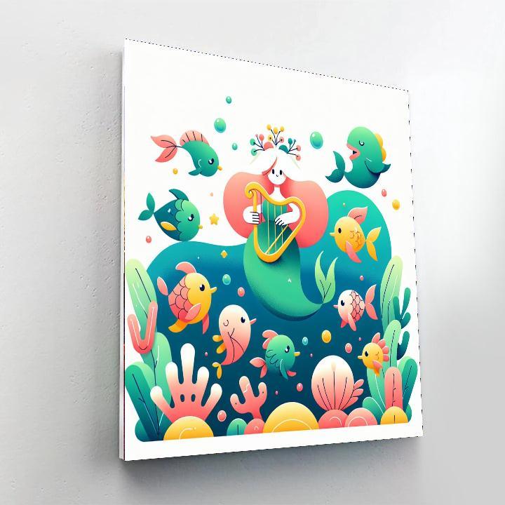 Mystic Mermaid Melody Paint By Numbers Art