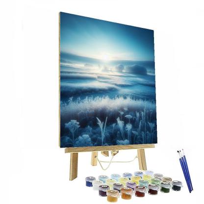 Frosty Morning In The Countryside Paint By Numbers Art