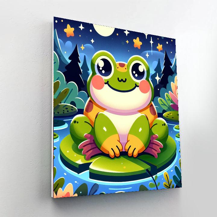 Twinkling Toad Paint By Numbers Art