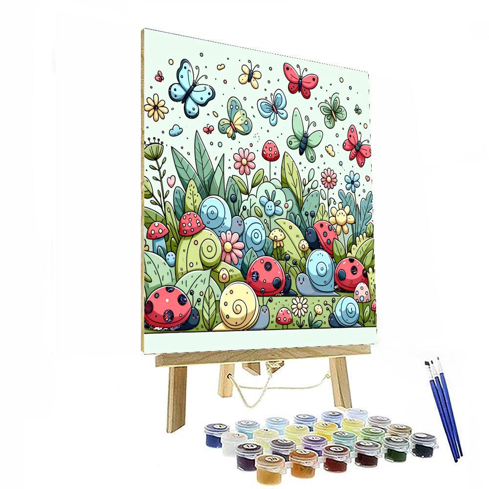 Cuddle Bug Garden Paint By Number