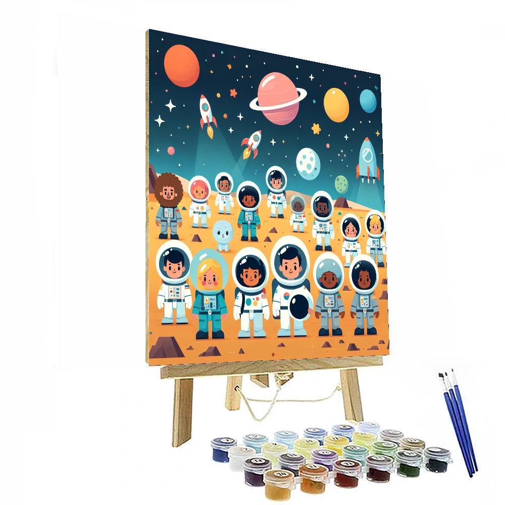 Space Pioneer Painting Number Kit