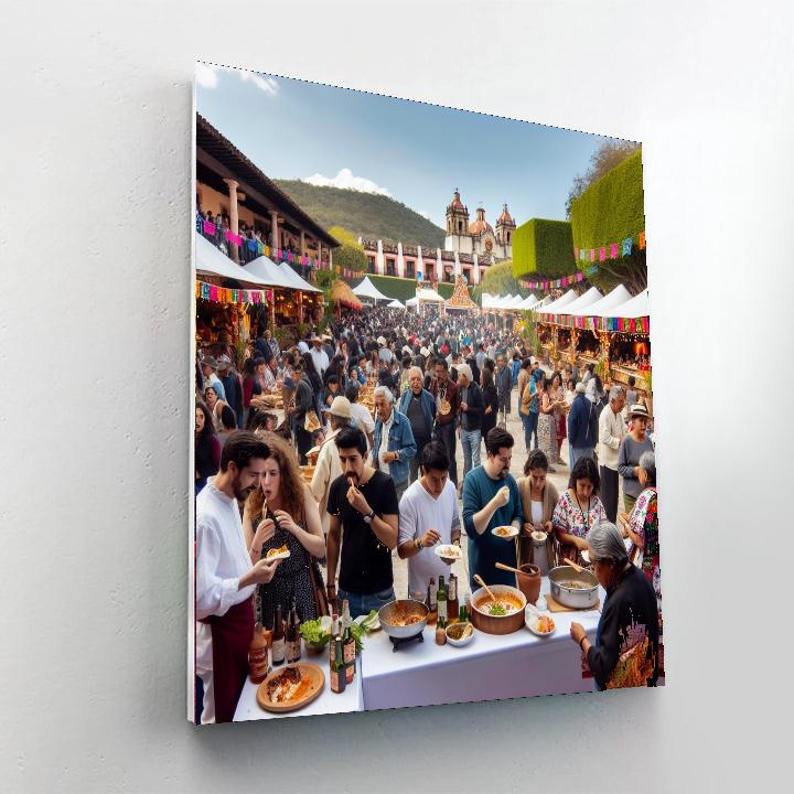 Oaxaca Gastronomy Festival - Oaxaca, Mexico Number Painting