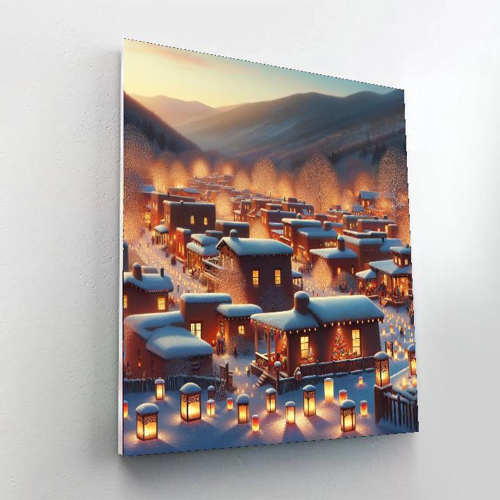 Noche De Las Luminarias - Taos, New Mexico, Usa Paint By Numbers