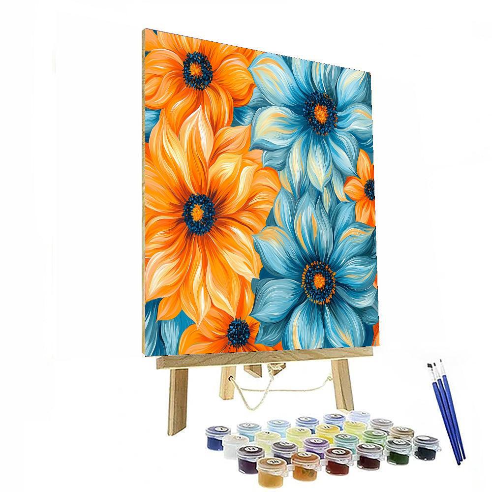 Frida Kahlo Inspired Vibrant Metamorphosis  Painting Number Kit