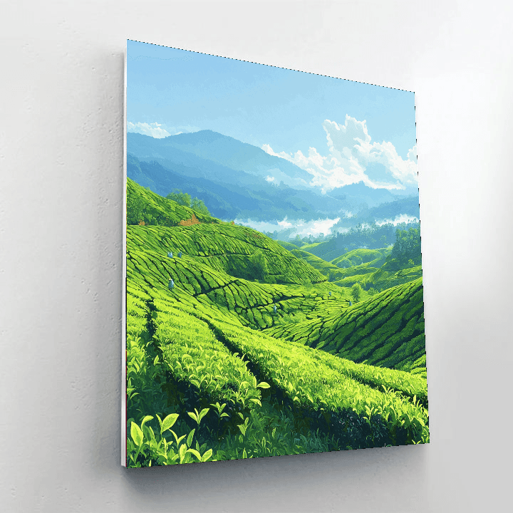 Munnar Tea Gardens DIY Paint By Numbers