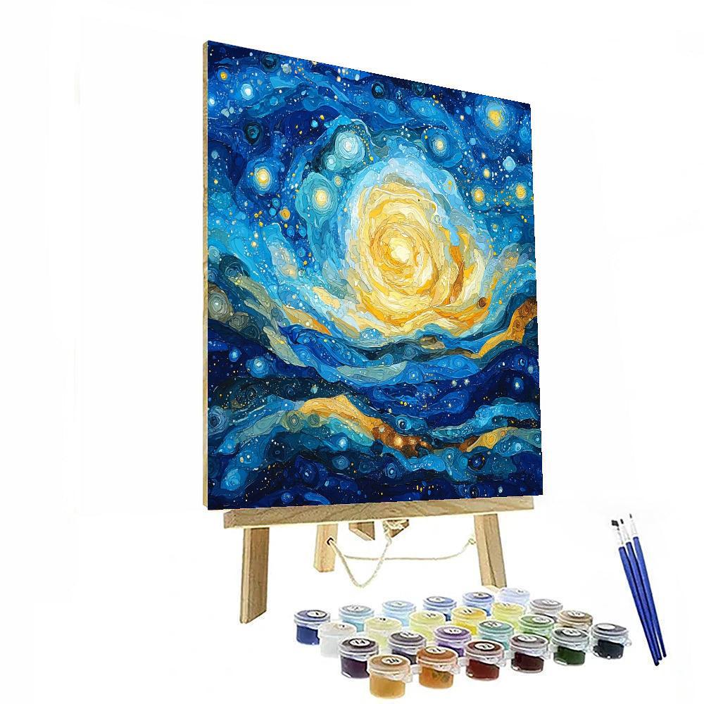 Paul Klee Inspired Cosmic Dance Of Light  Painting Number Kit