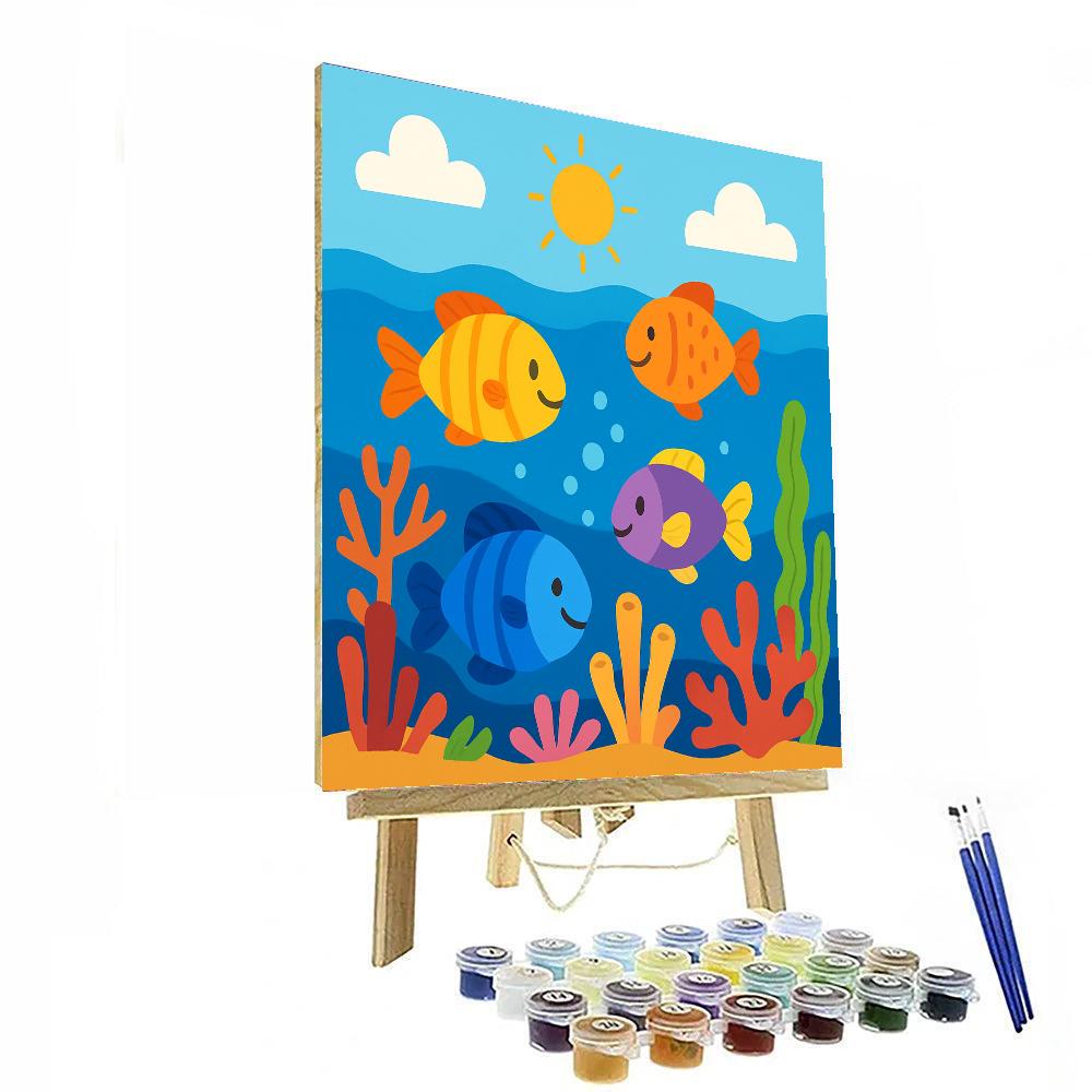 Funny Fishes Paint By Color