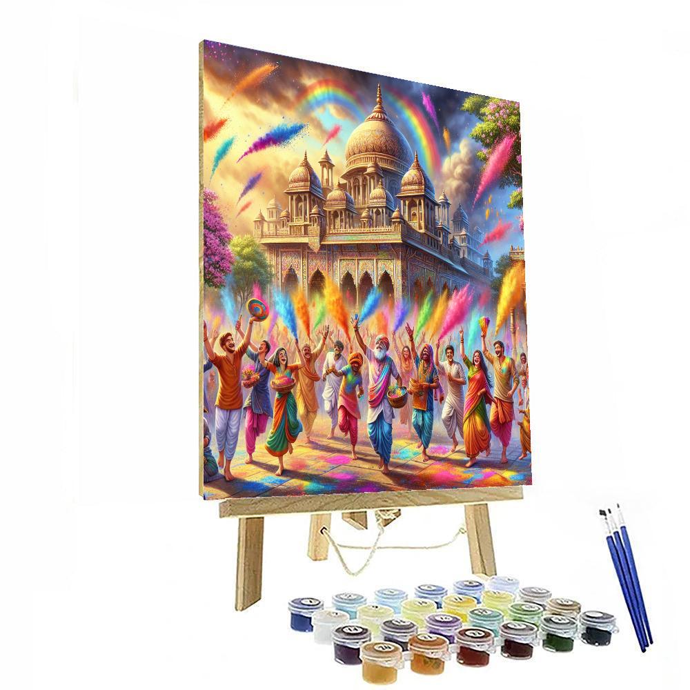 Holi Festival Of Colours - Utah, Usa Paint By Number