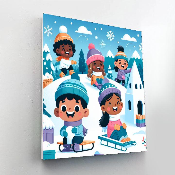 Snowy Adventure Awaits Paint By Color