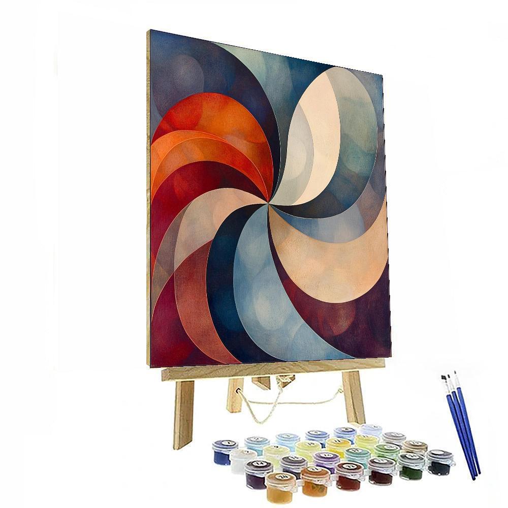 Paul Klee Inspired Illusions Of Rhythm  Numbered Painting Kits