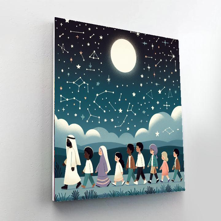 Starlight Stroll Painting Number Kit