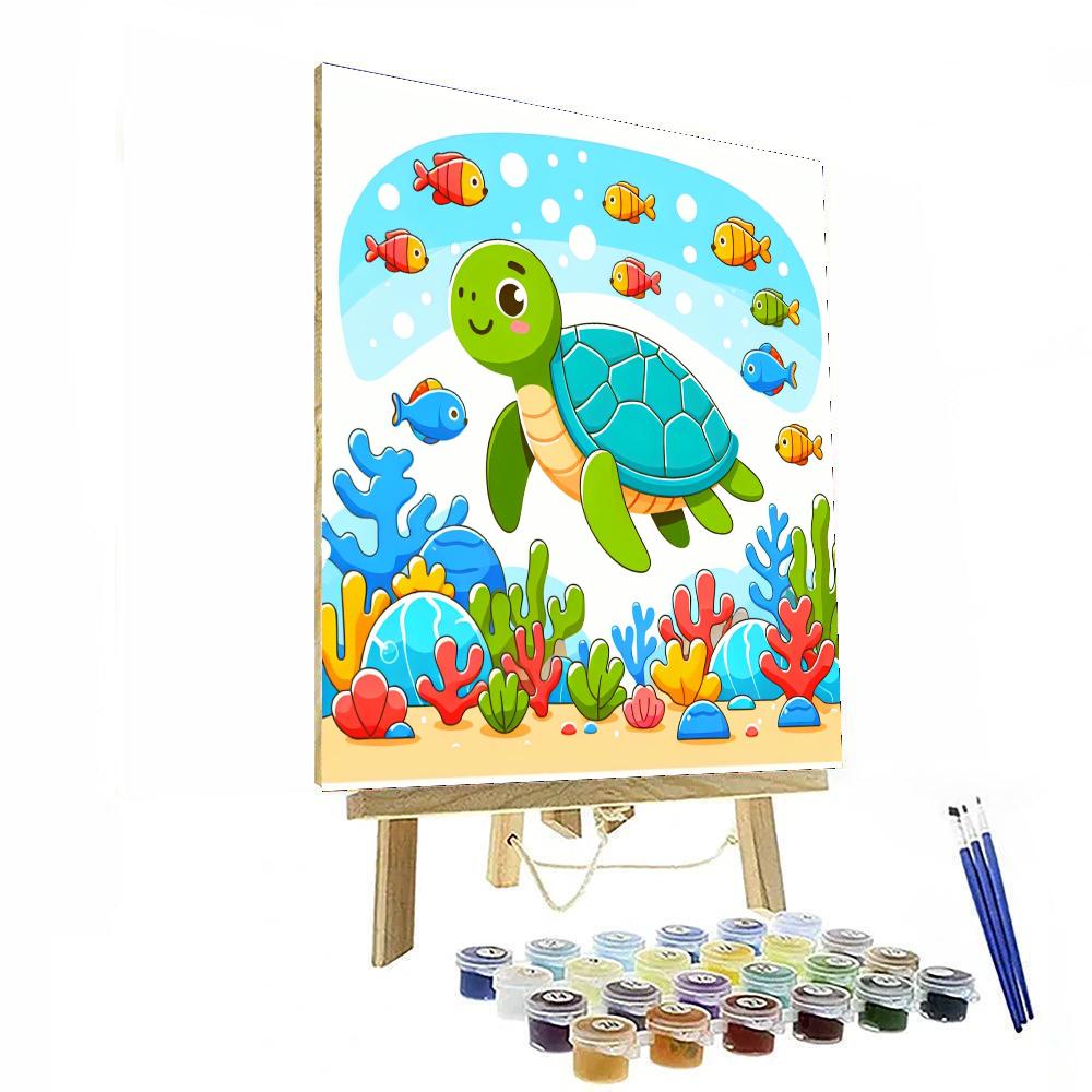 Sea Turtle Ocean Adventure Paint By Numbers Kits