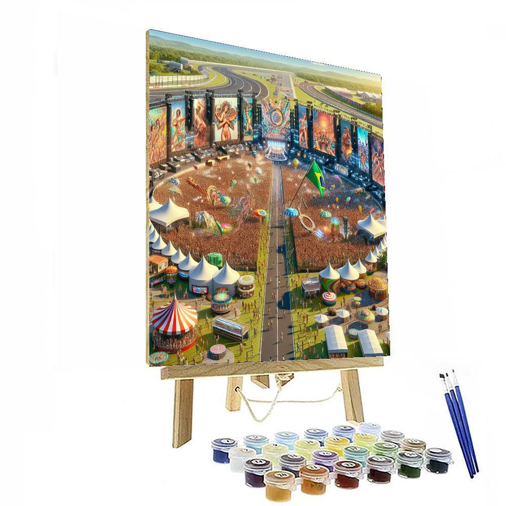 Lollapalooza - São Paulo, Brazil Numbered Painting Kits