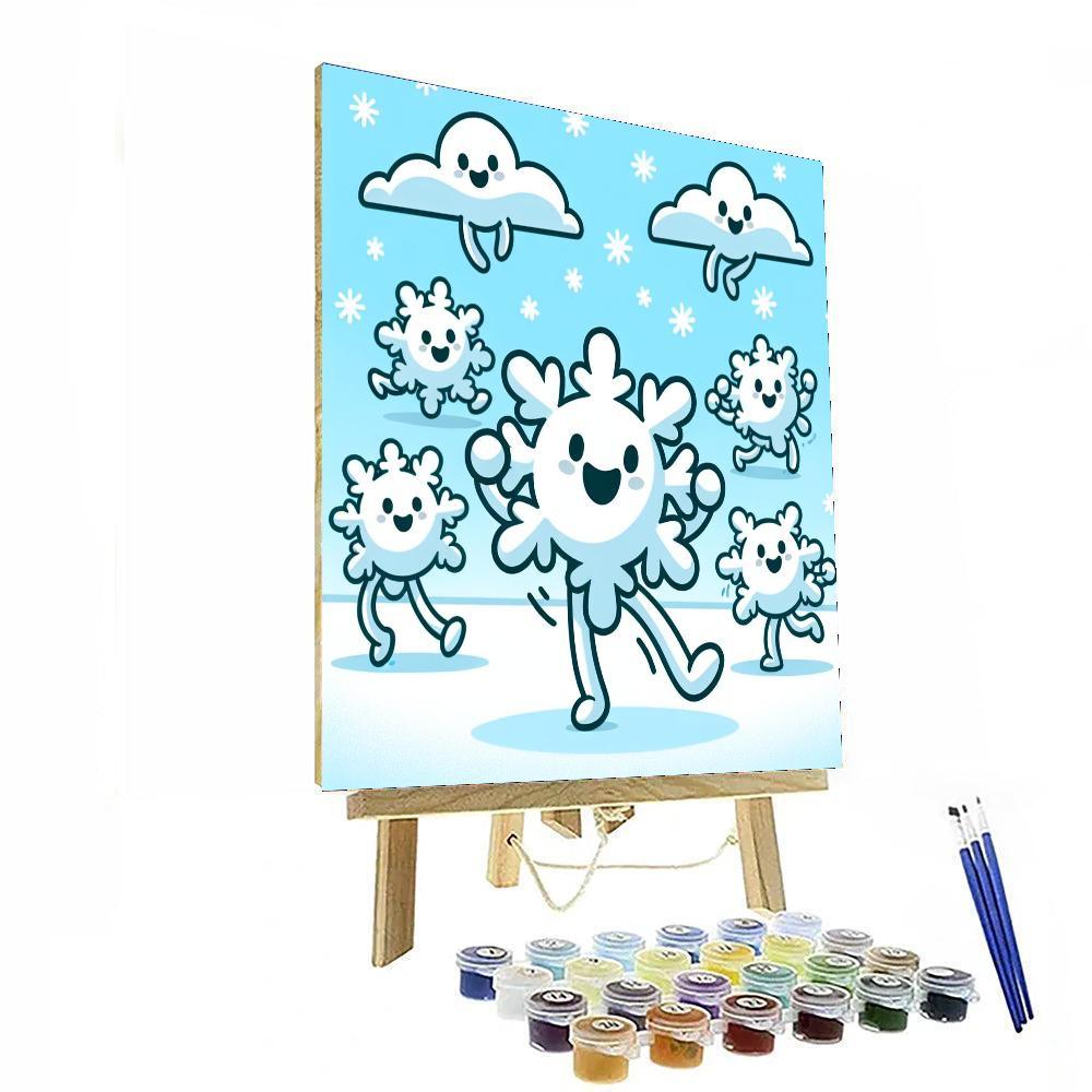 Merry Snowflakes Painting By Numbers Kit