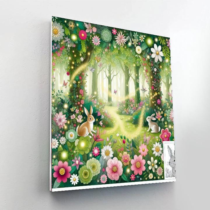 Enchanting Enchanted Forest Painting Number Kit