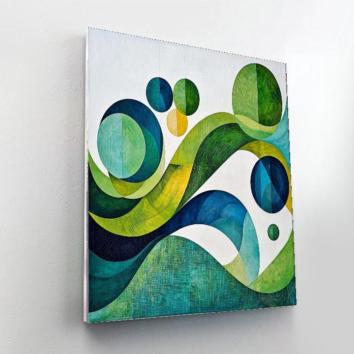 Kazimir Malevich Inspired Abstraction Of Nature  Number Painting