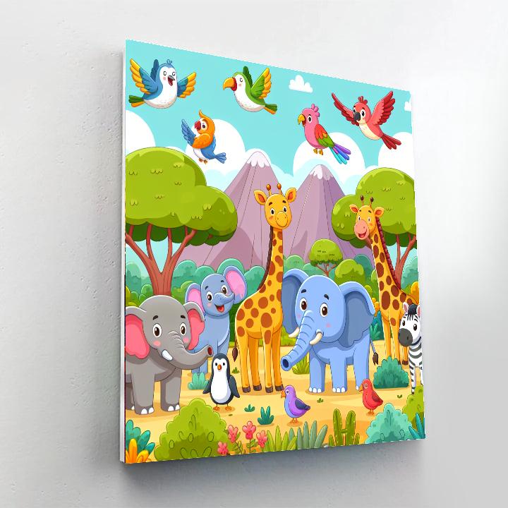 Journey To The Animal Kingdom Paint By Numbers Kits