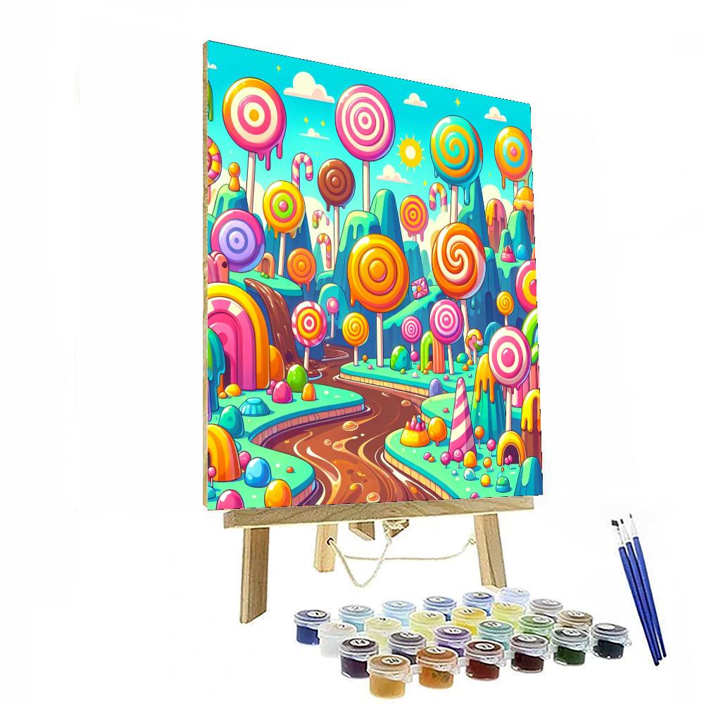 Journey Through Candyland Numbered Painting Kits