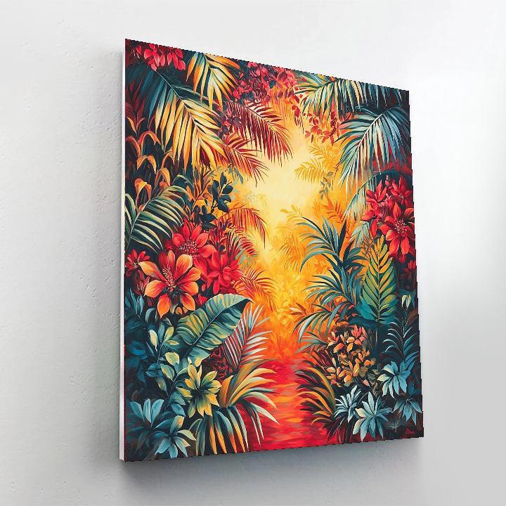 Frida Kahlo Inspired Mystical Jungle Symphony  Paint By Numbers Art