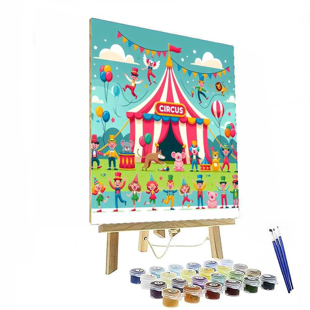 Circus Of Giggles Number Painting