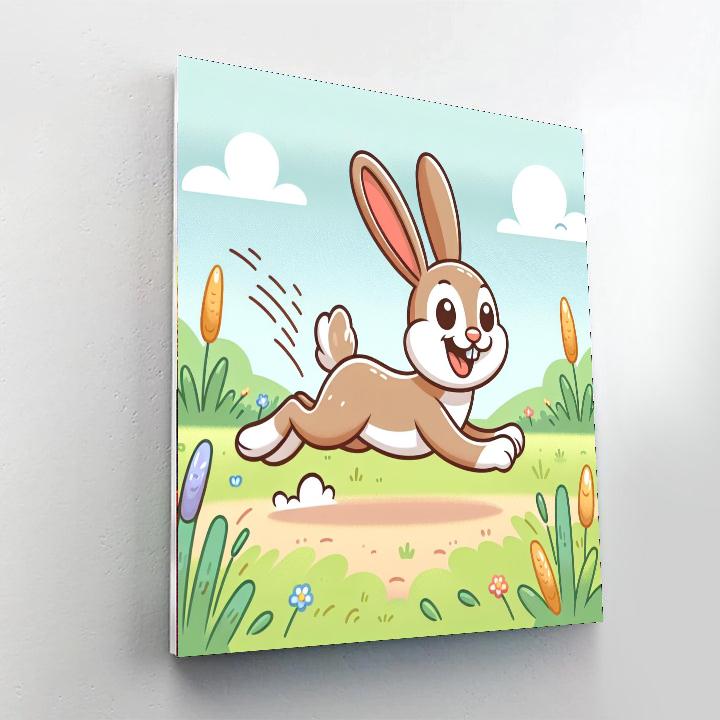 Jovial Jackrabbit Paint By Numbers Art