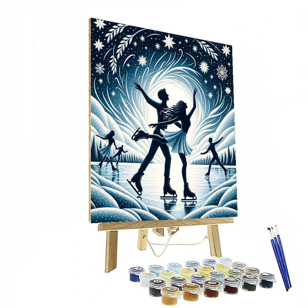 Starry Night Skaters - DIY Painting By Numbers Kit – Artistry Rack